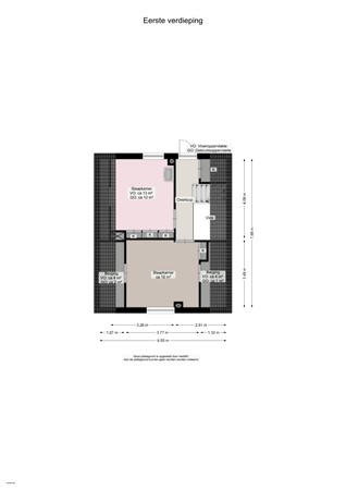 Floorplan - Noordwijkerweg 14A, 9864 TC Kornhorn
